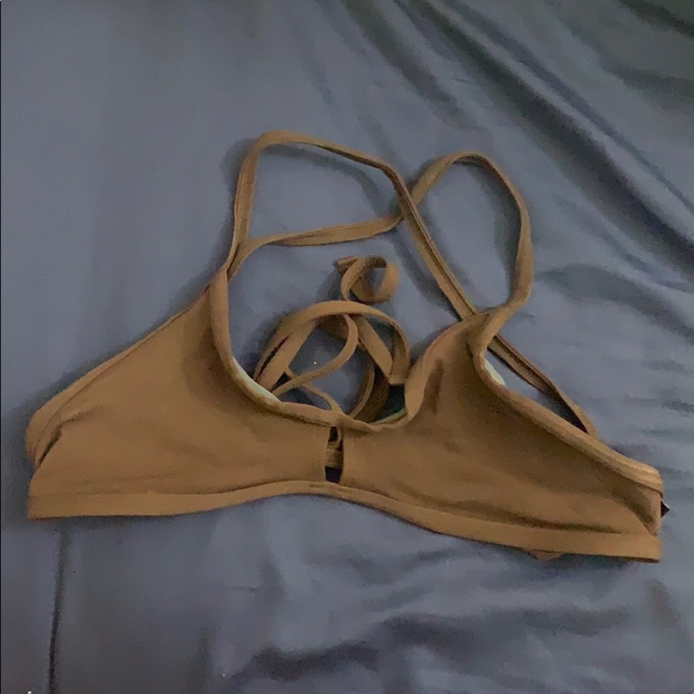 Jolyn brown bikini top
